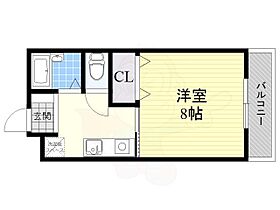 大阪府豊中市向丘３丁目（賃貸マンション1K・3階・25.00㎡） その2