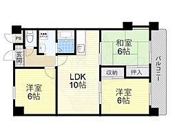 アビタシオン西緑ケ丘 3LDKの間取図画像