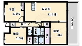 大阪府豊中市上新田３丁目10番30号（賃貸マンション3LDK・5階・66.08㎡） その2