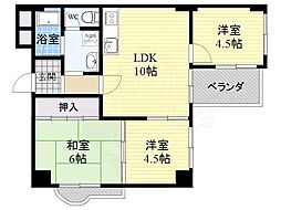南千里ハイツ 4階