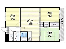 ロイヤルグレイスヴィラ 3LDKの間取図画像