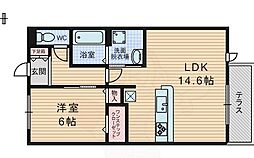 たまきB棟 1階/-