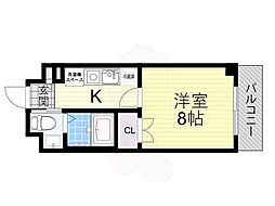 シプレス 1Kの間取図画像