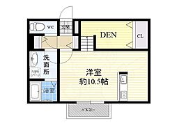 ポルトボヌール千里山 ワンルームの間取図画像
