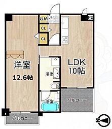 フェニックス緑地公園 1LDKの間取図画像