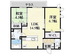 ガーデンパレス箕面A 1階/-