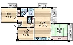 アーバンパーク緑地公園 3LDKの間取図画像
