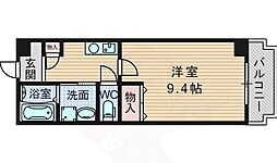M・緑地 1Kの間取図画像