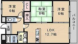 クオリティ五月ケ丘 3LDKの間取図画像