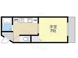 BUBBIESセンリヤマ 1Kの間取図画像