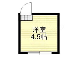 メゾン千里山 ワンルームの間取図画像