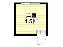 メゾン千里山 ワンルームの間取図画像