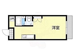 イーズ3 ワンルームの間取図画像