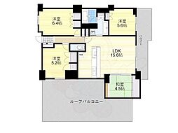 グランロジュマン豊中少路C棟 4LDKの間取図画像