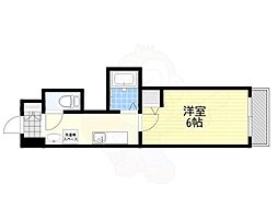 イーズ千里山 1Kの間取図画像