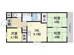 ハイツ'81 3DKの間取図画像