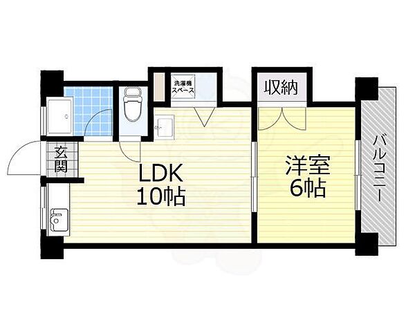 第一大森マンション ｜大阪府高槻市中川町(賃貸マンション1LDK・1階・34.00㎡)の写真 その2