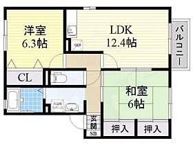 カサブランカ1  ｜ 大阪府高槻市東上牧２丁目1番18号（賃貸アパート2LDK・2階・55.40㎡） その2