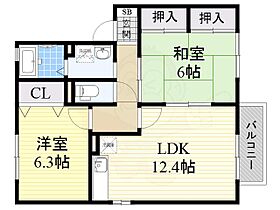 カサブランカ2  ｜ 大阪府高槻市東上牧２丁目1番18号（賃貸アパート2LDK・1階・55.40㎡） その2