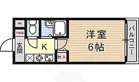 パライッソはやし  ｜ 大阪府高槻市日向町（賃貸マンション1K・6階・18.48㎡） その2