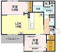 間取図画像 2LDK