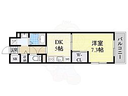 アプローズ 1階1DKの間取り