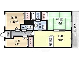 サンパティオA 3LDKの間取図画像