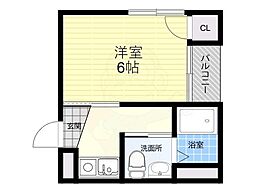 タツミマンション 1Kの間取図画像