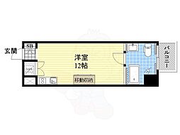 WHITERESIDENCE ワンルームの間取図画像