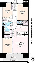 間取図画像 3LDK
