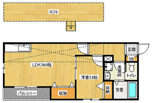 京都府京都市伏見区竹田七瀬川町(賃貸アパート1LDK・2階・37.97㎡)の写真 その2