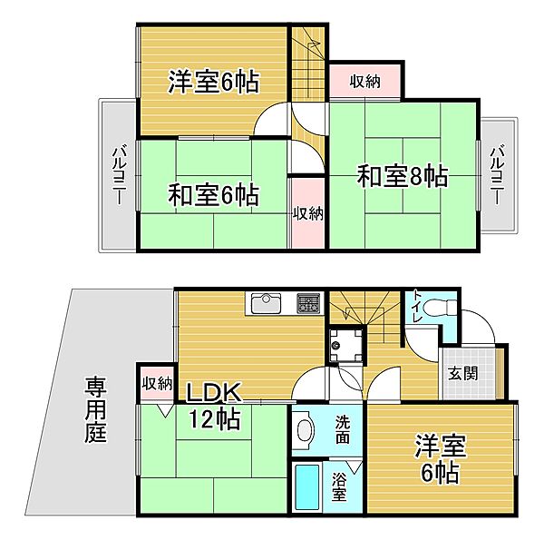 「ハイツエンペラー下鴨泉の森」 ｜京都府京都市左京区下鴨泉川町(賃貸マンション4LDK・1階・83.37㎡)の写真 その2