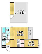 京都府京都市山科区大宅坂ノ辻町（賃貸アパート1LDK・2階・32.46㎡） その2