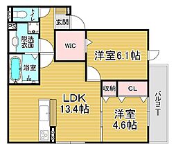 D-RESIDENCE東寺 2LDKの間取図画像