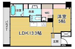 JR東海道・山陽本線 西大路駅 徒歩13分の賃貸マンション 7階1LDKの間取り
