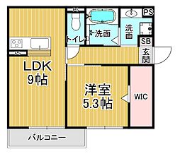 JR湖西線 比叡山坂本駅 徒歩9分の賃貸アパート 1階1LDKの間取り