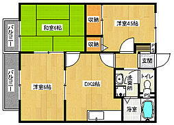 叡山電鉄鞍馬線 二軒茶屋駅 3.1kmの賃貸アパート 2階3LDKの間取り