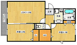 JR東海道・山陽本線 石山駅 徒歩9分の賃貸アパート 1階2LDKの間取り