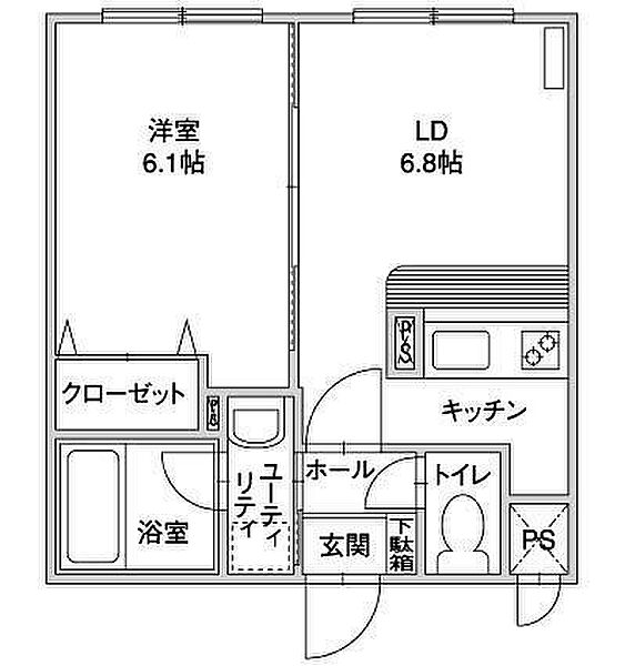 フローラ緑丘 105｜北海道小樽市緑1丁目(賃貸マンション1LDK・1階・32.98㎡)の写真 その2