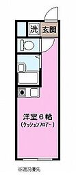 UTレジデンス港北A ワンルームの間取図画像