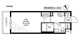 グリフィン新横浜・アリーナ前 1Kの間取図画像