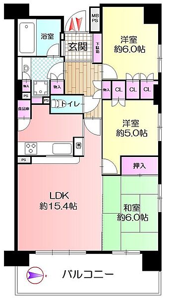間取りを拡大表示