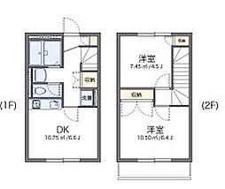 レオパレスMarch97 2DKの間取図画像