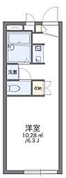 レオパレスファンタジスタ 1Kの間取図画像