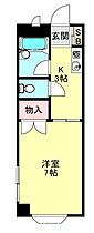 東京都国分寺市本多２丁目（賃貸マンション1K・2階・21.68㎡） その2