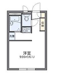 京王線 高幡不動駅 徒歩11分の賃貸アパート 2階1Kの間取り