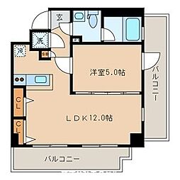 京王線 飛田給駅 徒歩6分の賃貸マンション 3階1LDKの間取り