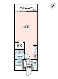 JR中央本線 豊田駅 徒歩8分の賃貸アパート 3階1Kの間取り