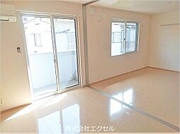 JR青梅線 福生駅 徒歩14分の賃貸アパート 2階1LDKのリビング/ダイニング