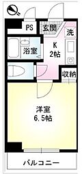 エステート岡野 1Kの間取図画像